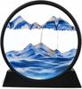 3D Moving Sand Art Picture, Glass Liquid Painting Natural Landscape Showpieces