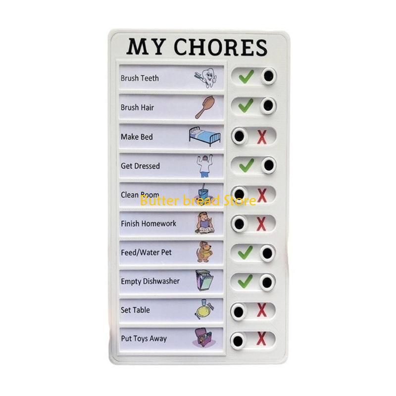 W89C Children Daily Routine Chart Kid Daily Chore Checklist Board Task Organiser For Daily Routine Planning And Goal Tracking