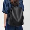 Leather Backpack Women's 2026 New Fashionable Large-capacity Soft Leather Travel Bag Casual Simple Anti-theft Commuter Backpack