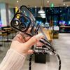 Soft Crossbody Plating Lanyard Necklace Phone Case For Iphone 15 14 13 12 11 Pro Max Xr X Xs 7 8 Plus Wallet Card Holder Cover