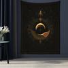 Sun Moon Constellation Tapestry Wall Hanging Star Sky Divination Witchcraft Psychedelic Dark Mysterious Bedroom Home Decor