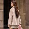 Women's 100% Wool Double-faced Lapel Short Coat
