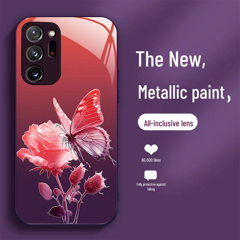 Samsung M02 Butterfly Flower A10 Rose A04 Liquid Note8 Pro Gradient A13 Protective Case