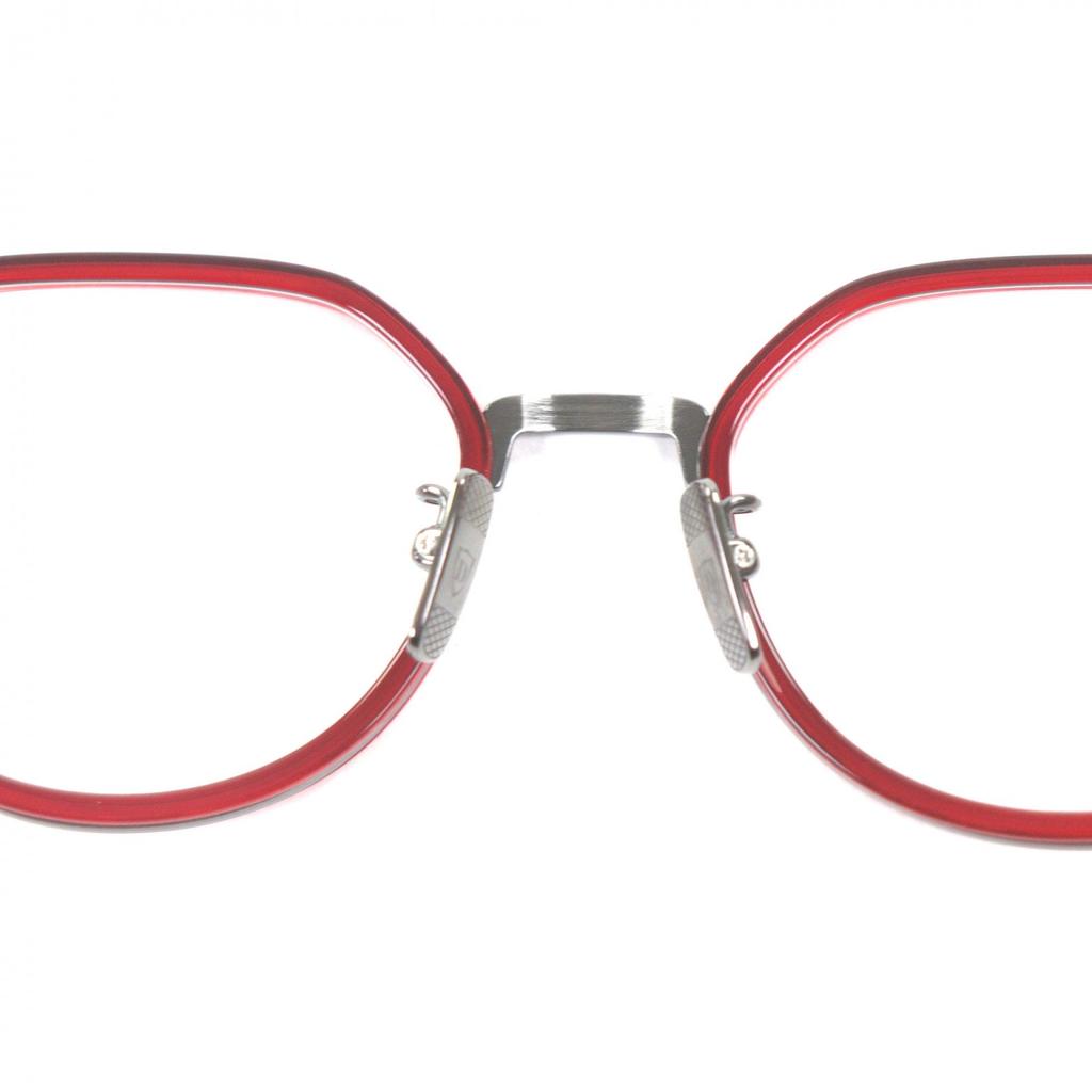 Pristine DITA Glasses AVIATIA-FOUR Clear Red Mens DTX453-A-03 Used