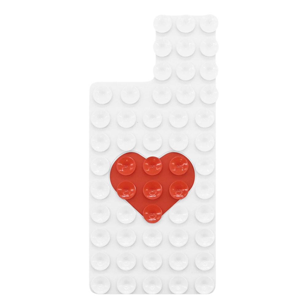 Heart Double-sided Suction Cup Anti Slip Silicone Suction Mobile Pad Cups Phone For Mobile Back G2Y1