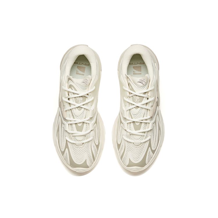 Anta Pulse Non-Slip Wear-Resistant Low-Top Dad Shoes Men Sneaker Ivory-White 912048851-4