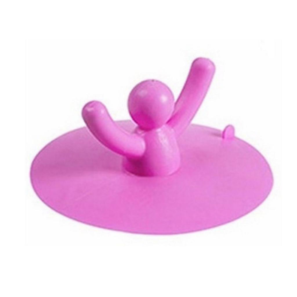 Odtoková zátka dřezu v lidském tvaru o průměru 9,5 cm / 3,74 palce Dobrá adsorpce pro kuchyň, umývárna, koupelna, nepropustná