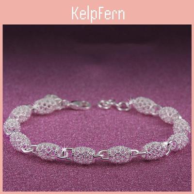 Elegant Jewelry Gifts Women Bracelets With Sparkling Rhinestones And Hollow Bangles