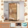 Wooden Indoor Cat Villa: Multi-Functional Pet Cabinet Shelter and Bed