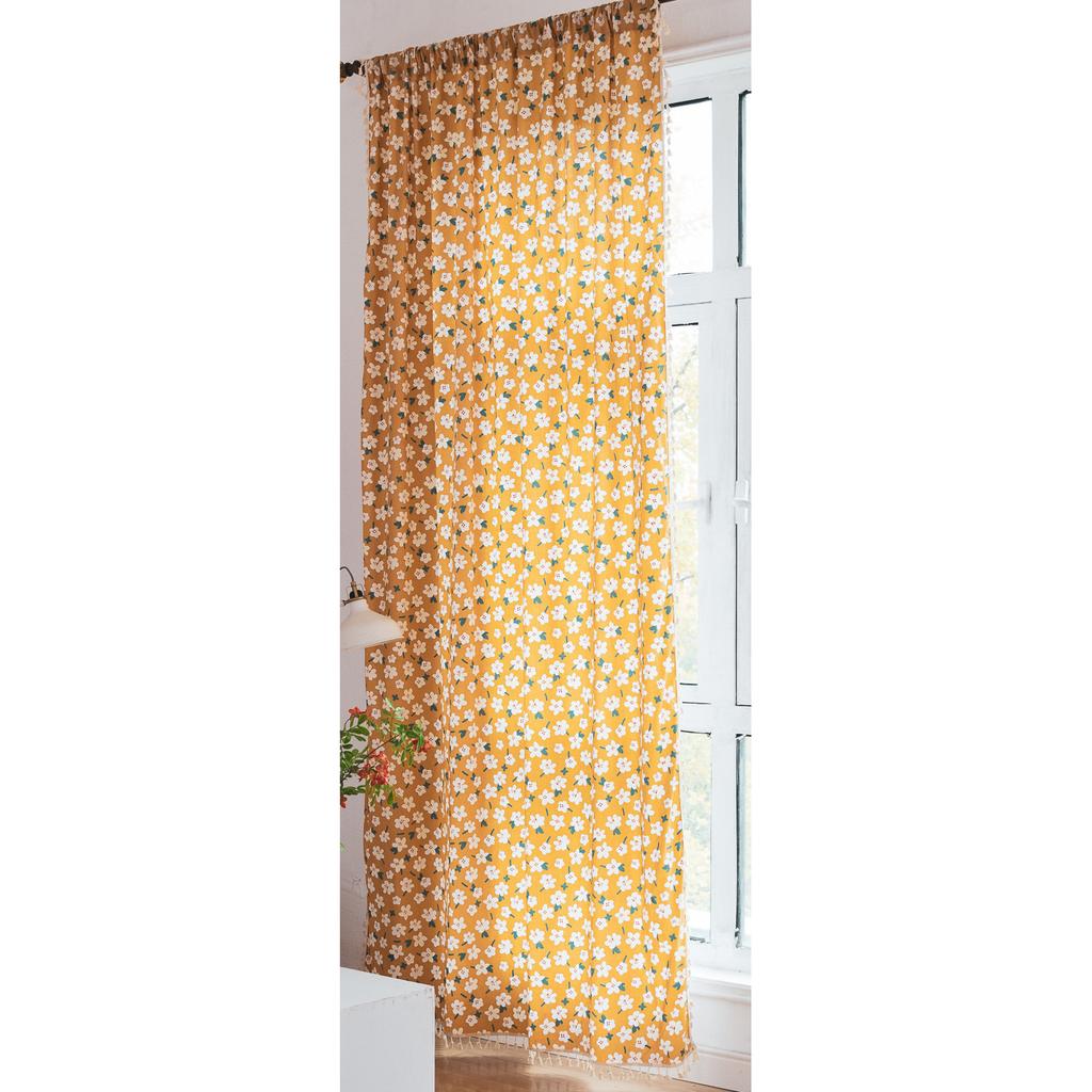 Curtain Finished Printing Pastoral Small Fresh Floral Children'S Room Decoration Small Window Short Curtain