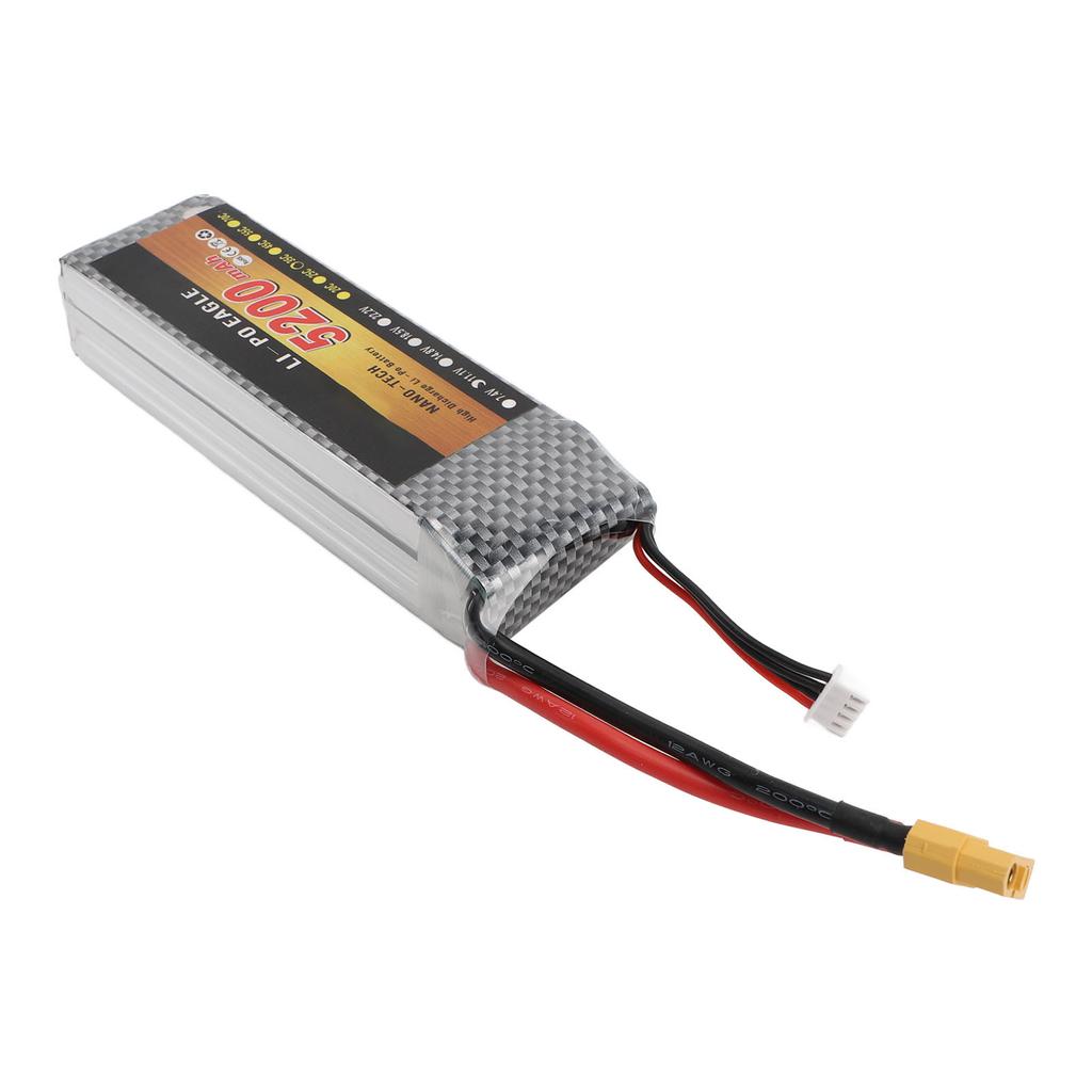 5200mAh Lithium Battery 35C 11.1V XT60 Li Polymer RC Car Battery for Remote Control Car Truck Vehicl