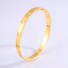 Classic titanium steel bracelet for women, popular fashion light luxury bracelet, ten diamond gold bracelet for girlfriends