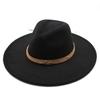 Cappello Jazz in Lana Stile Britannico per Uomo e Donna Cappello a Tesa Larga Cappello Classico in Lana Tesa 9,5 Cm
