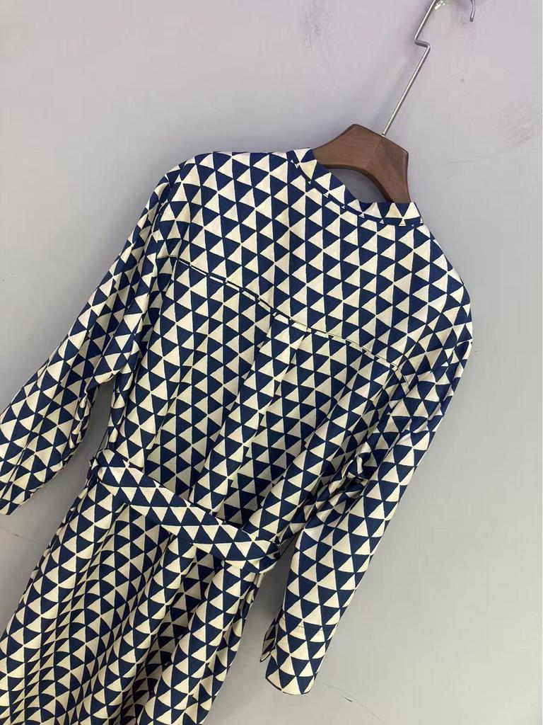 Nanyou Silk Twill Blouse Dress: High-End Women's Fall Long Sleeve Tie-Waist.