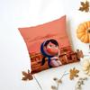 YYumis Cells Cushion Cover Washable Linen Pillowcase Soft  for Daily Sofa Bed Home Room Decor
