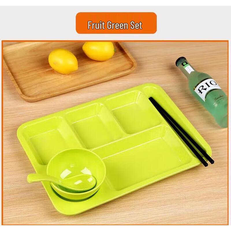 Melamine 6-Compartment Lunch Tray
