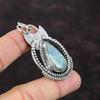 Aquamarine Pendant 925 Sterling Silver Pendant Gemstone Jewelry Designer Pendant Elegant Jewelry Gift For Mother Handmade Boho Style Jewelry