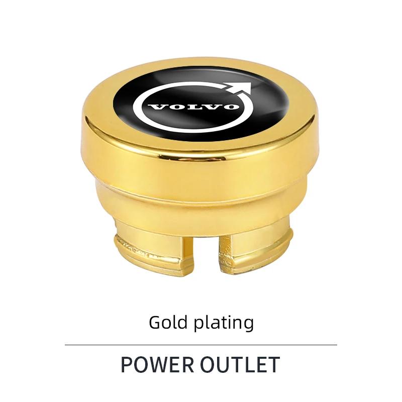 Car Cigarette Lighter Cap Auto Lighter Dust Proof Cover Accessorie For Volvo Rdesign XC60 XC90 XC40 V50 V60 V40 S60 C30 V70 S90