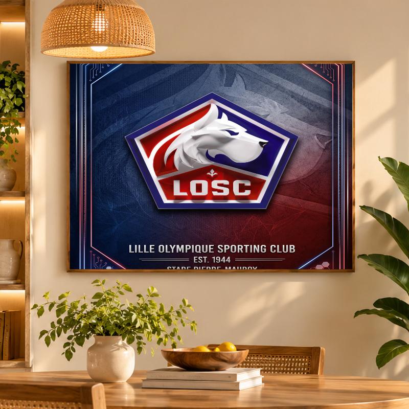 5D Diamond Painting LOSC Lille FC DIY Full Drill Diamond Art Kit Home Decoration