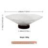 Elegant High-Footed Glass Fruit Bowl for Living Room - Stylish Candy Dish & Snack Display Plate