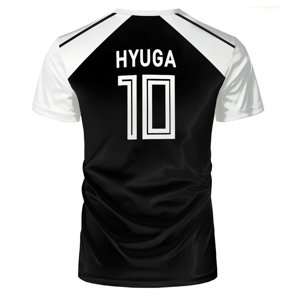 Captain Tsubasa Anime Tshirt Hyuga Cosplay Football Jersey Short-sleeved 3D Printed T-shirts Graphic Clothes
