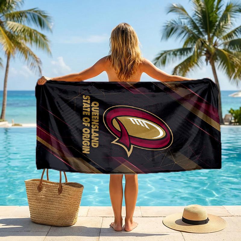 Queensland Maroons Mode Strandtuch Tragbar Weich Schnelltrocknend Handtuch Für Schwimmen Camping Urlaub