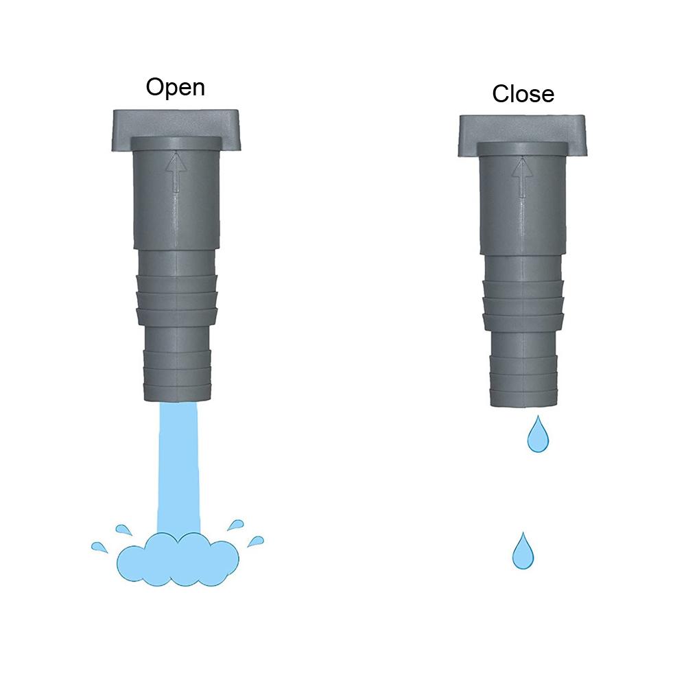 PVC bassengfilter pumpeadapter Intex Bestway PoolSun Svømmebasseng dreneringsventil Globeventil egnet for 32 mm slangekoblinger