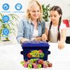 Dumpster Dice Board Game 4-Player Interactive Fast-Paced Family Dice Game Travel Parties Game Night Dice Game with Dumpster 80 Dice Graffiti Stickers