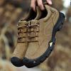Cowhide Men's Autumn Leather Breathable Men's Outdoor Casual Leather Shoes Non-slip Waterproof Hiking Shoes Men's Shoes