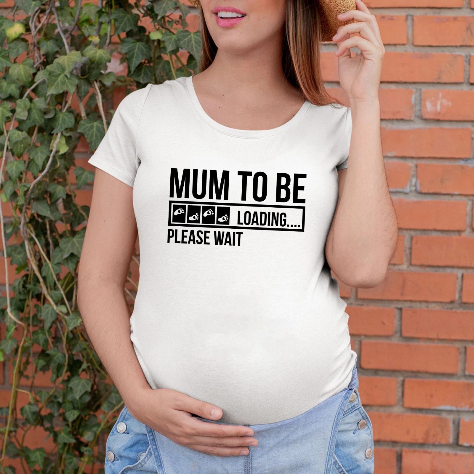 Футболка для будущей мамы, с принтом для Baby Shower, беременность, смешной подарок на День матери, женский топ 2XL