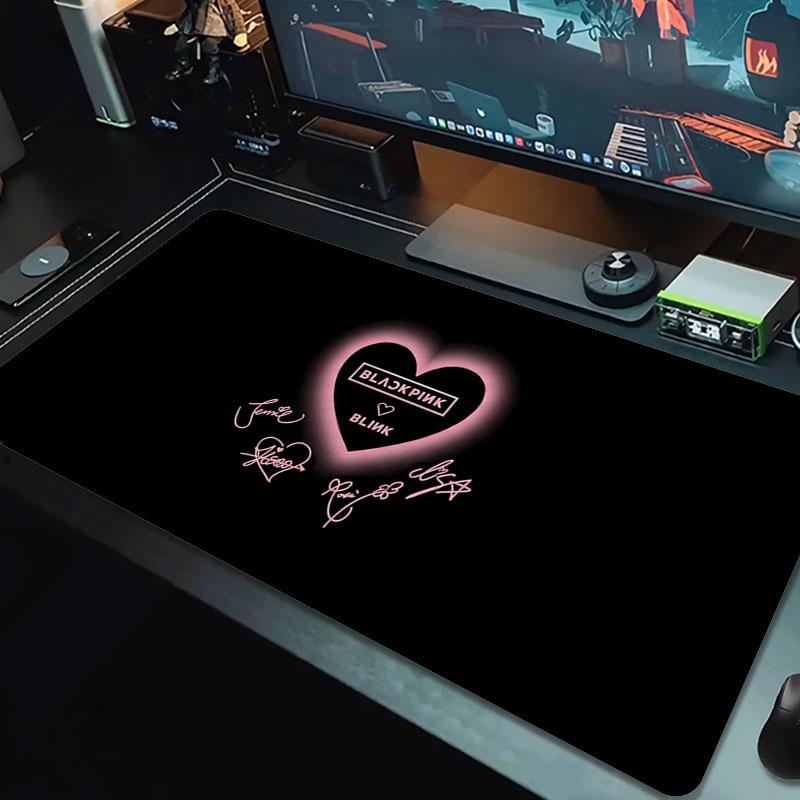 Blackpink Large Size Mouse Pad Large Gaming Table Cushion Nonslip Laptop Tablet Big Mousepad Xxl Mat Mini Pc Playmat With Lock Edge