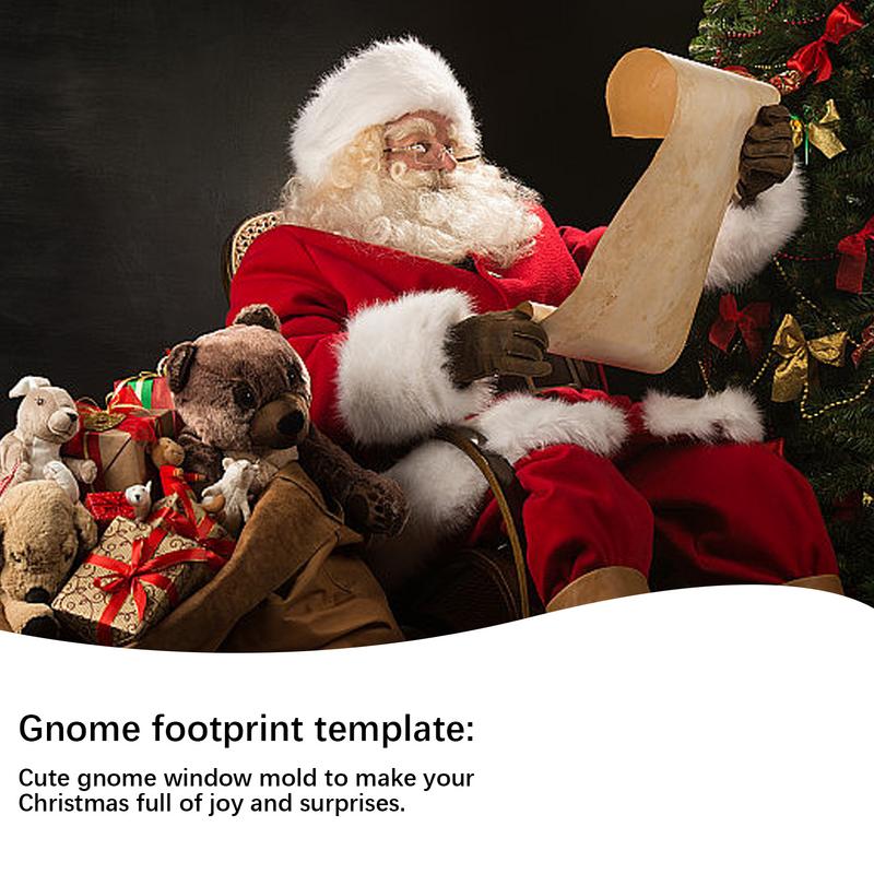 Foot Stencil For Christmas Gnome Christmas Stencil Reusable Footprint Templates Small Holiday Stencils Snow Painting Paste United States