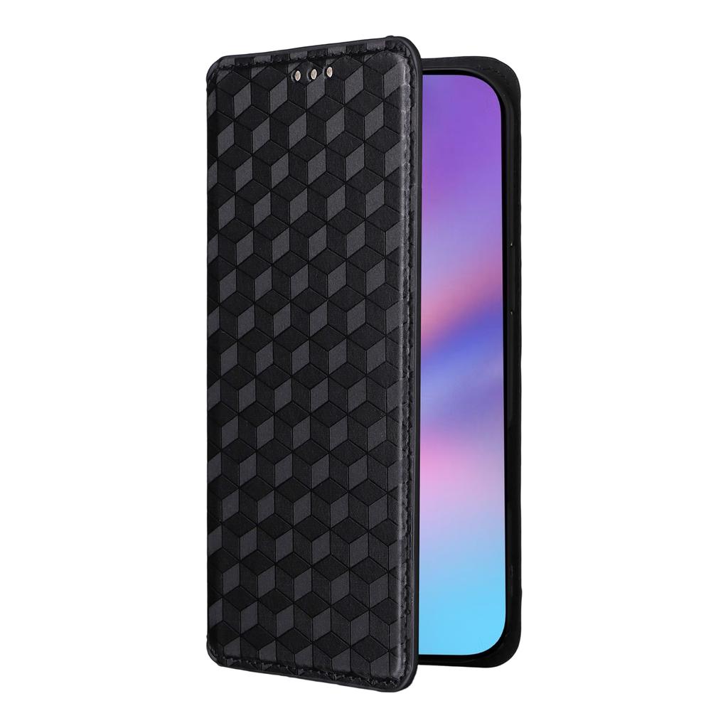 For iPhone Air Case Wallet Rhombus Imprinted Leather Phone Cover