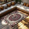 Boho Area Rug Non Slip Washable Indoor Outdoor Carpet Persian Style Home Decor Living Room Floor Mat Modern Abstract Design