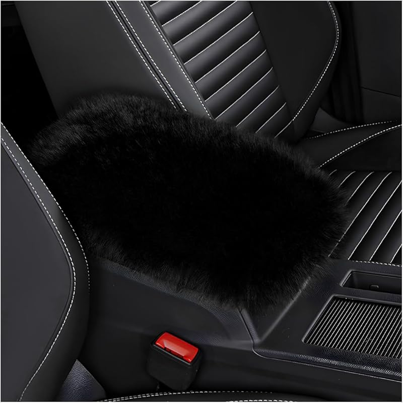 Car Center Console Cover Pad, Fluffy Middle Console Pad Armrest Seat Box Cover, Universal Furry Arm Rest Decoration Protector For Car Truck SUV,