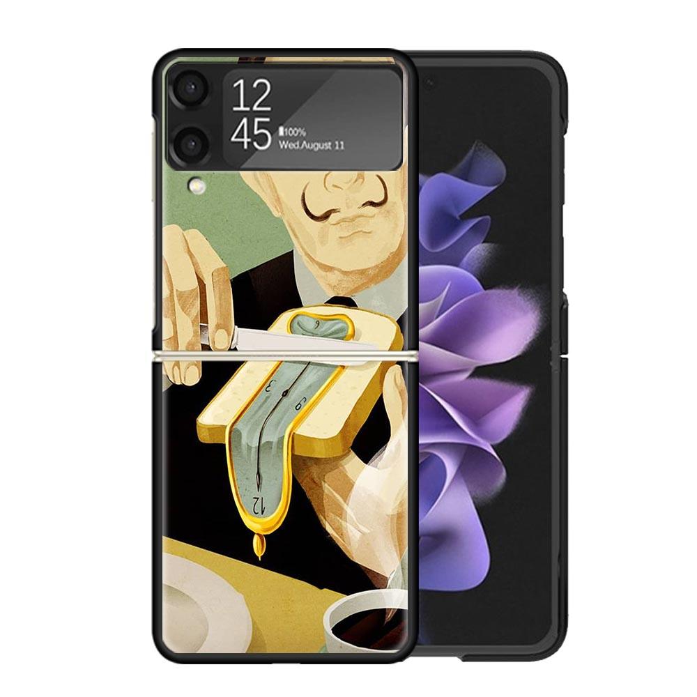 

Salvador Dali Art Cases For Samsung Galaxy Z Flip 4 5 6 7 3 Z Flip7 Flip6 Flip4 Flip5 Flip3 5G Hard Shockproof Fundas Cover Gala Samsung Z Flip 6