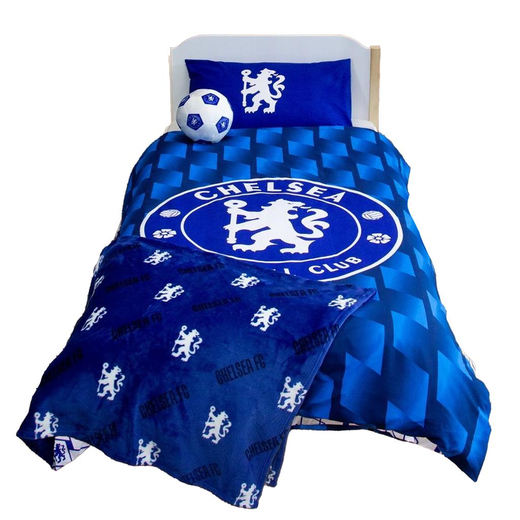 Chelsea FC Geometric Duvet Cover Set