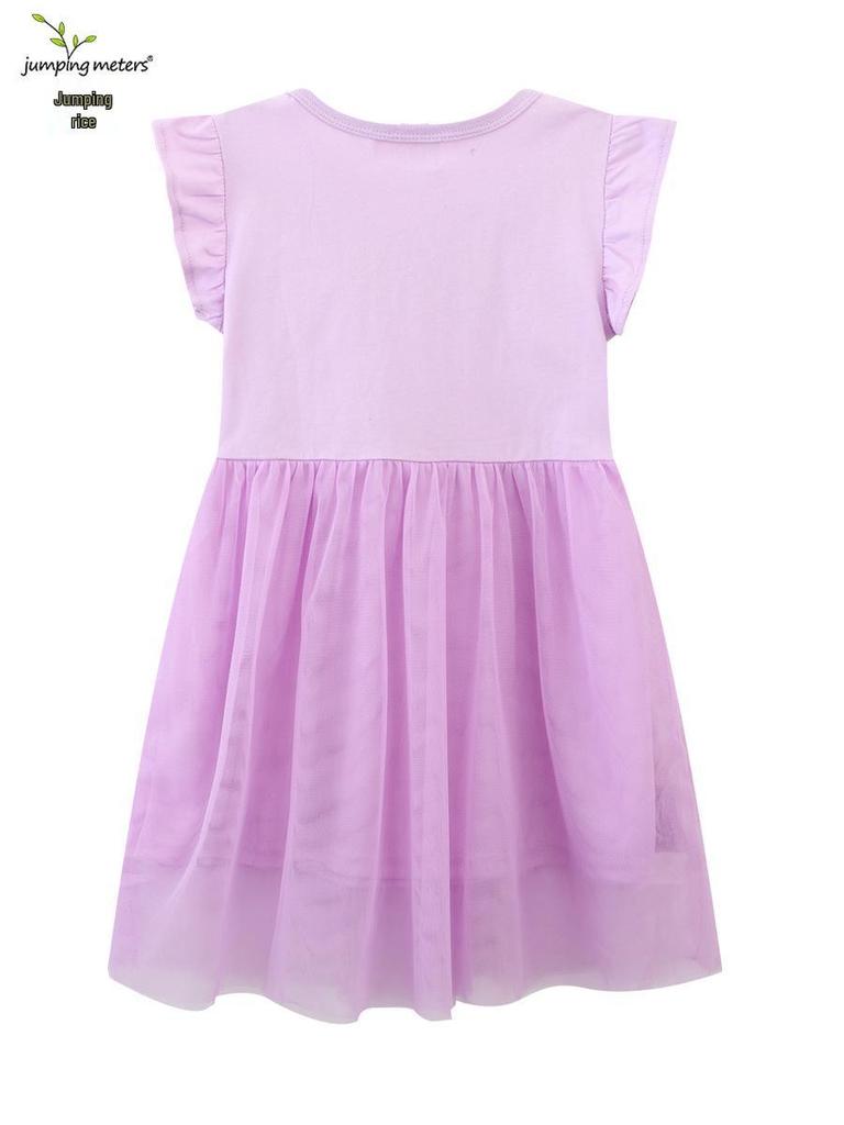 2026 JUMP Girls' Short Sleeve Gauze Dress - Spring/Summer European American Style