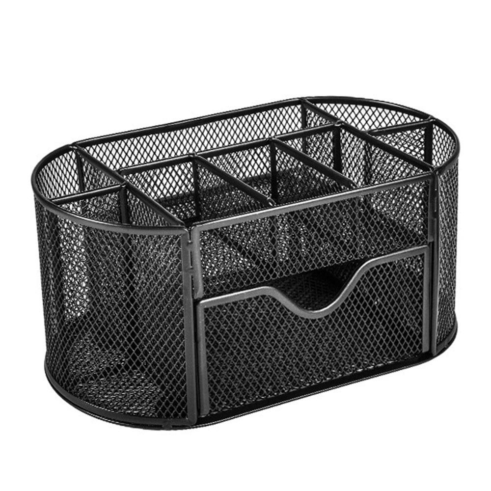 

Черный органайзер для карандашей 9 ячеек, коробка-органайзер для канцелярских принадлежностей, прочный контейнер для ручек, студенческий