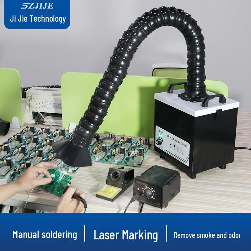 Extractor portabil de fum de lipit cu filtru marcat cu laser