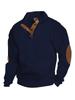 Men's Stand Collar Long Sleeve Casual Outdoor Stripe Hoodie - European Size (Spring/Autumn 2025)
