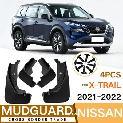 Set Molded Car Mud Flaps For Nissan X-Trail T31 2008-2013 -2022rogue Xtrail Splash Guards Mud Flap Mudguards Fender