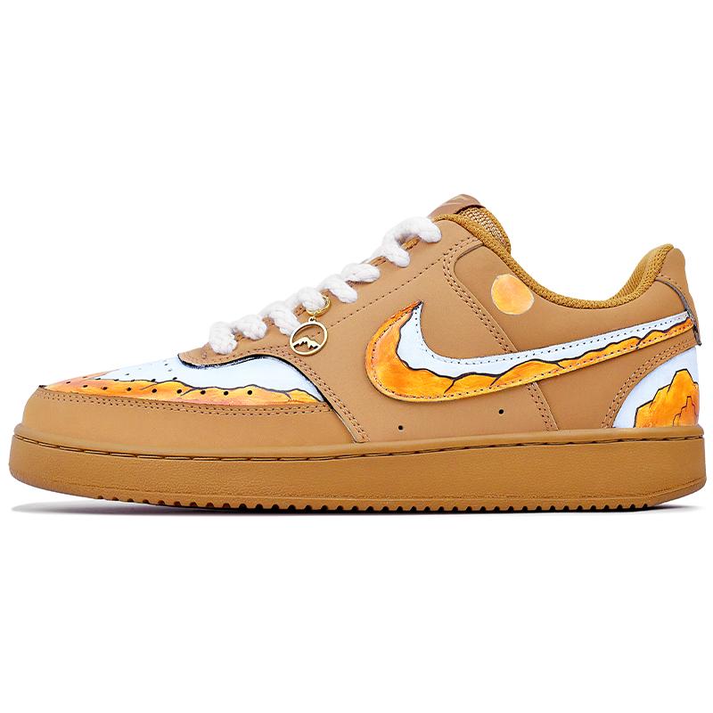 

Nike Court Vision 1 Slip Resistant Abrasion Resistant Low top Skateboard Shoes Unisex Wheat CD5463-200(Team679-) 41