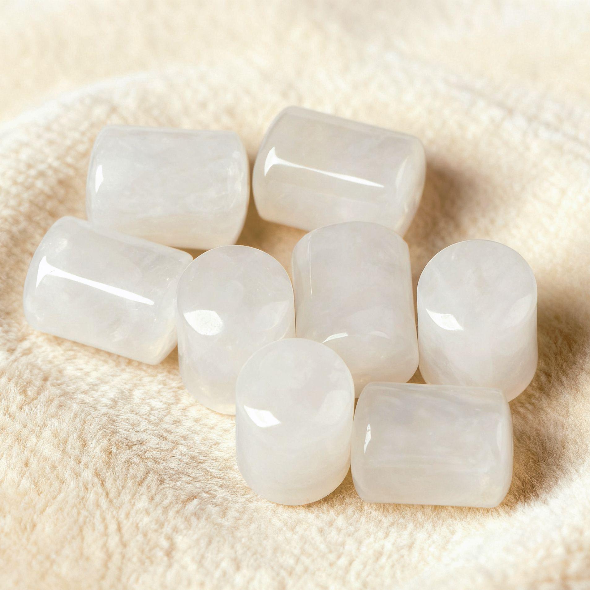 Natural White Crystal Ghost Beads for DIY Jewelry and Bracelets