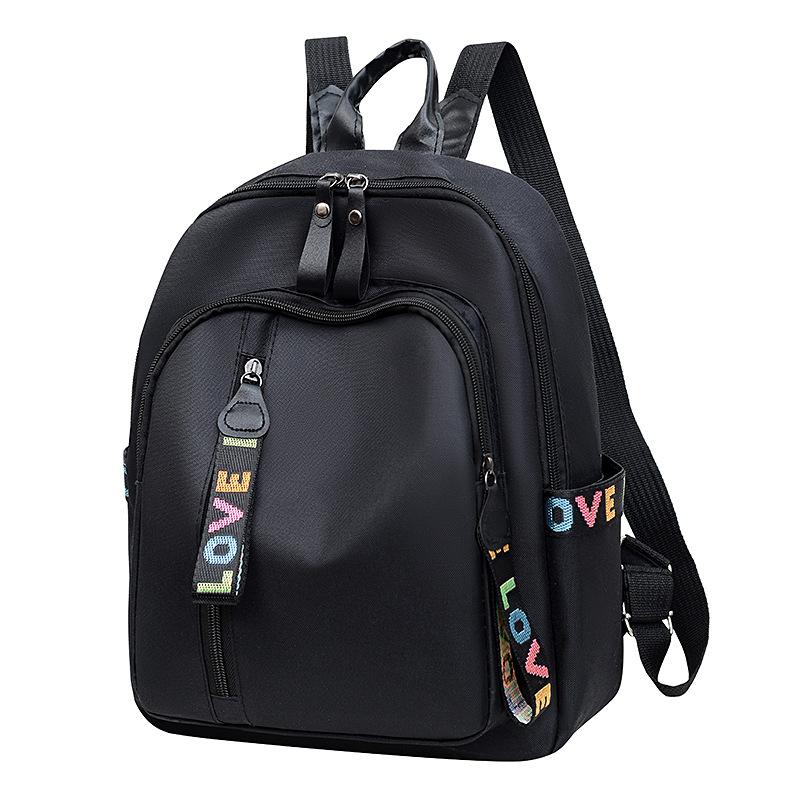 Backpack Ladies Tide Korean Version Nylon Cloth Versatile Fashion Backpack Casual Large Capacity Lightweight Travel Bag