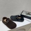 Retro Shoes for Women in Autumn and Winter, Thick-soled and Fleece Cotton Shoes