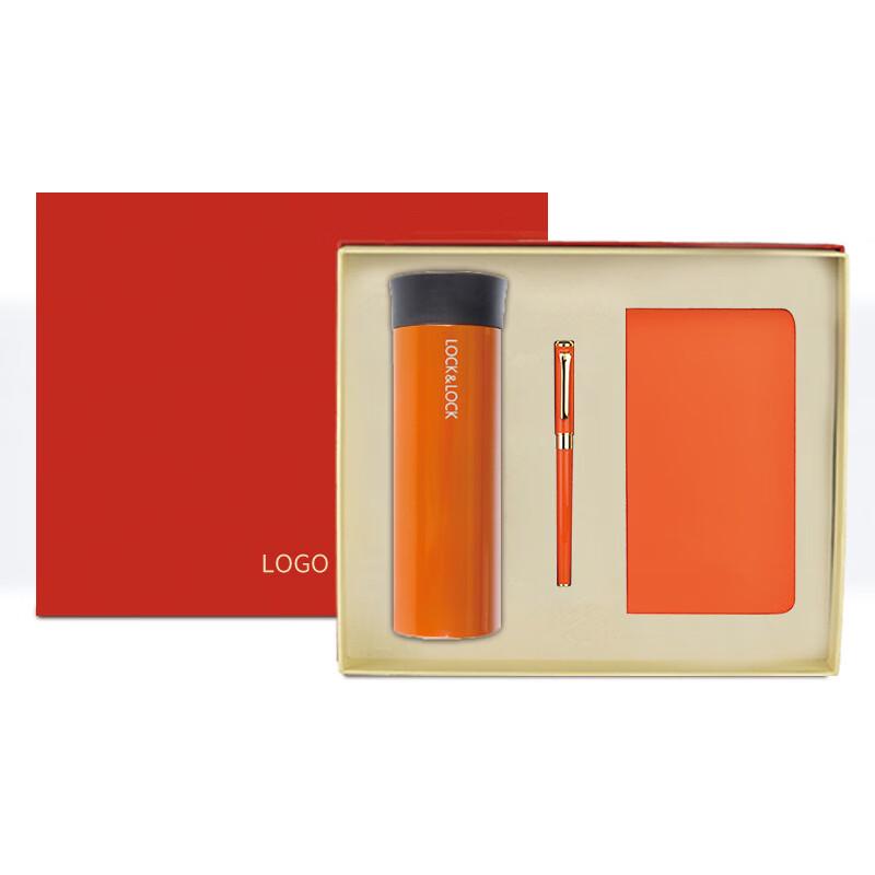 LocknLock Thermos Gift Set 400ml Thermos, Notebook, Pen