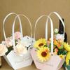 10-20PCS Valentine Flower Tote Bag Heart Design Waterproof Carrying Case Style Bouquet Ins Fashion Gift Packaging