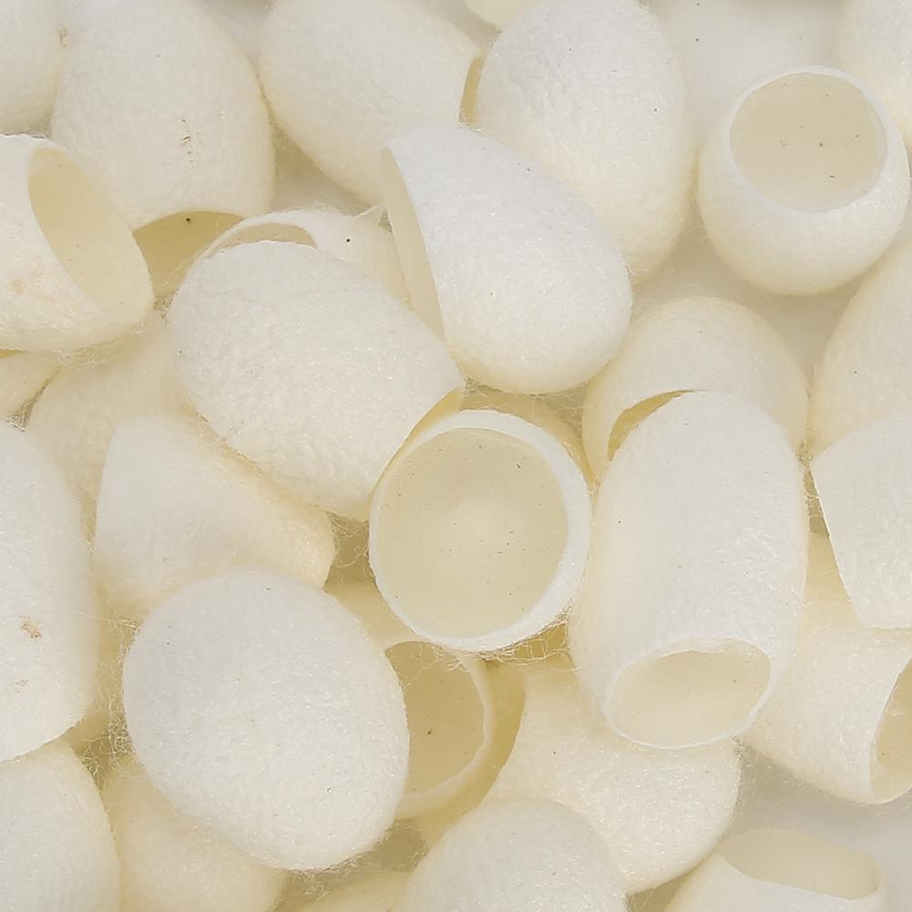 50pcs Facial Care Natural Silks Cocoons Blackhead Removal Exfoliating Silkworm Balls