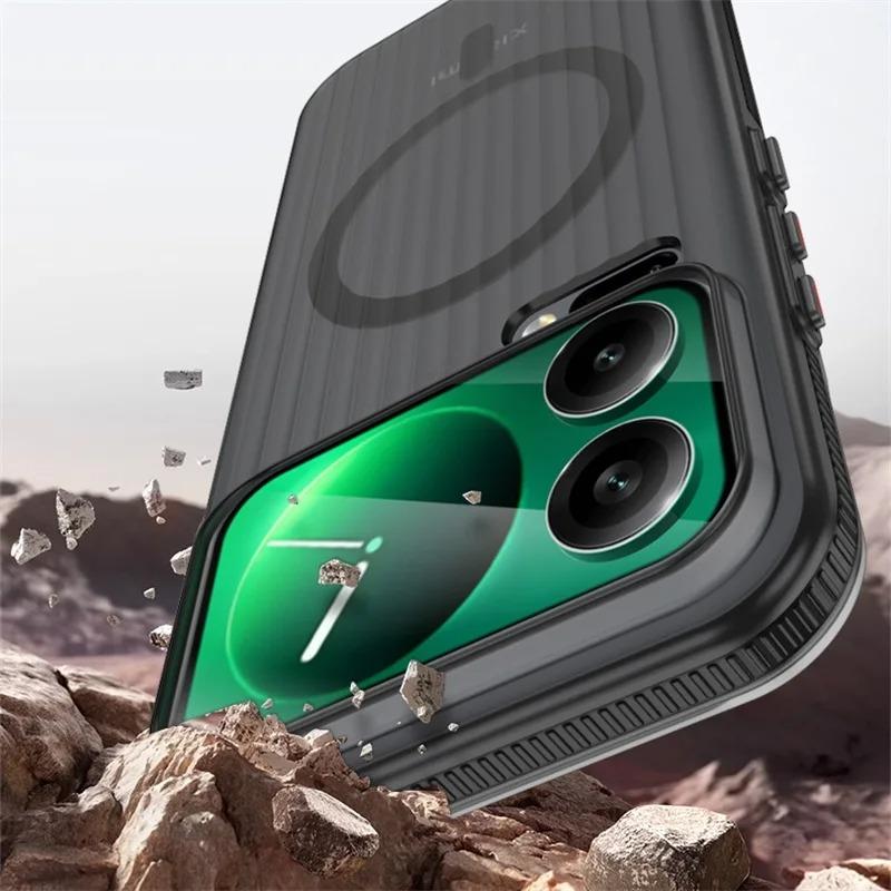 Pour Xiaomi Mi 17 Pro Max Coque Rigide PC Transparente Magnétique MagSafe Antidérapante Housse de Protection Arrière Pour Xiaomi Mi 17 17Pro Ultra